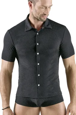 Hemd Glitzer schwarz