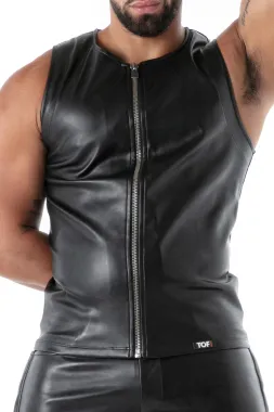 Kinky Zipped Tank Top schwarz