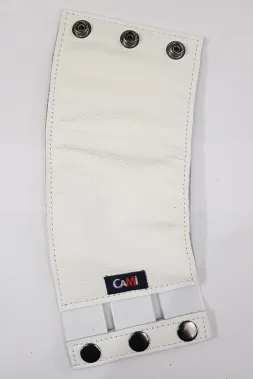 Leder Armband mit Zip 02-1N weiß