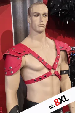 Leder Harness 02-3H rot