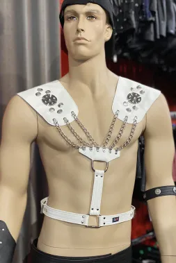 Leder Harness 05-05 weiß