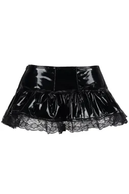 Short Mini Lack schwarz