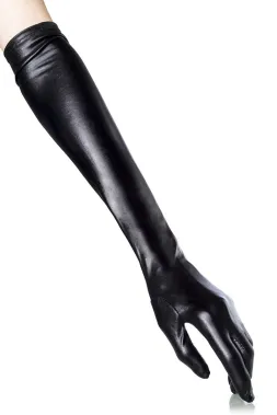 Wetlook-Handschuhe schwarz